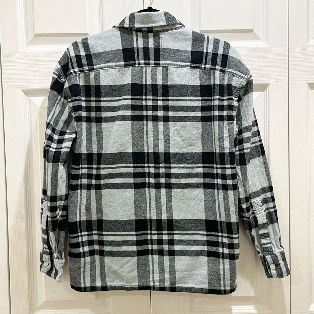 Hollister Baby Blue Flannel XS